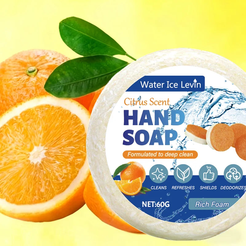 Water Ice Levin Moisturizing Hand Soap Citrus Scented Cleansing Bar - 8