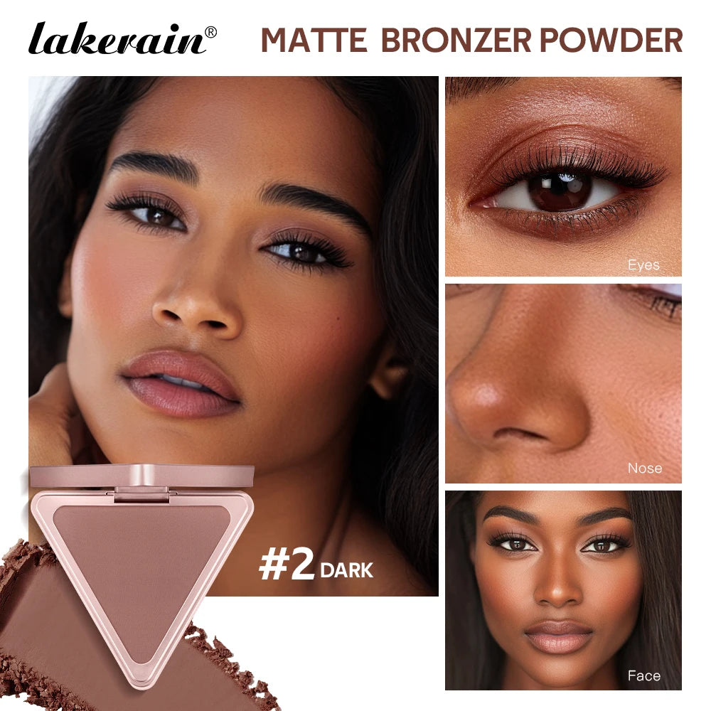 Matte Bronzing Powder for Face Contouring and Shading