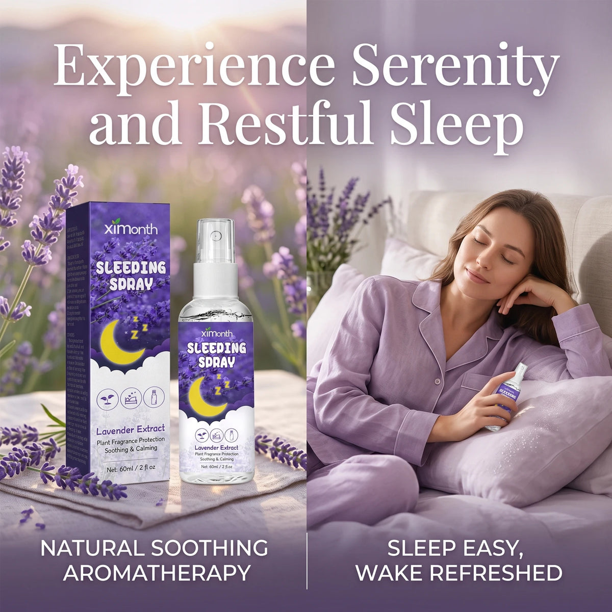 Lavender Calming Sleep Mist for Restful Nights