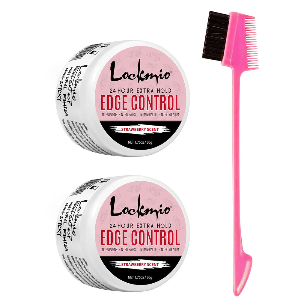 Lockmio Edge Control Hair Wax Styling Gel for Natural Hair and Wigs