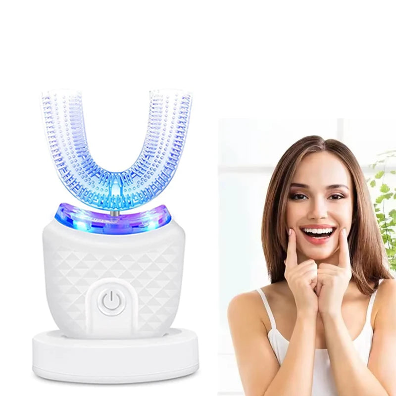 Smart UShape Ultrasonic Electric Toothbrush Rechargeable Whitening Set