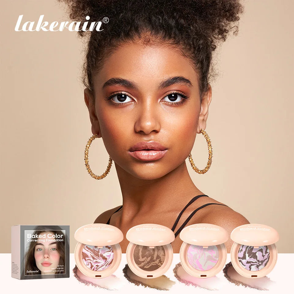 Baked Color Correcting Face Powder Foundation