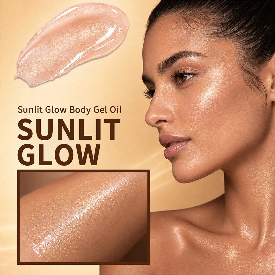 Sunlit Glow Shimmer Body Oil with Vanilla and Cocoa