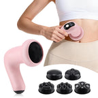 Portable Cordless Body Massaging Wand with 5 Massage Heads