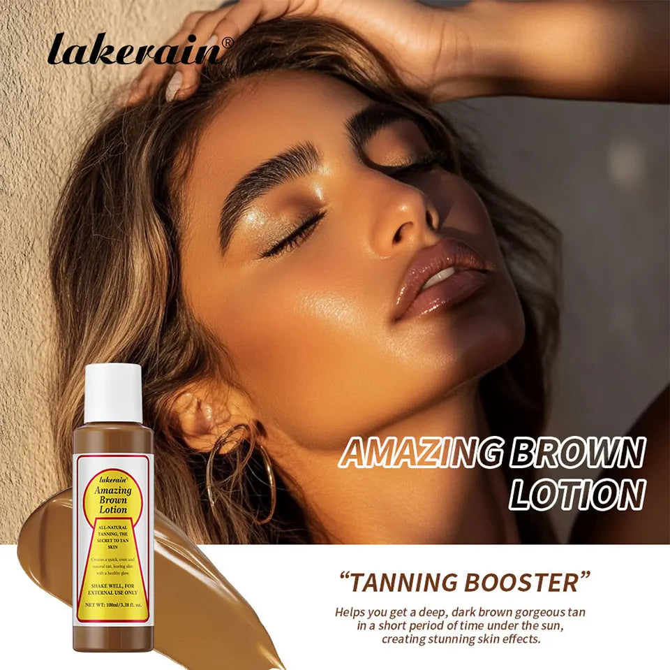 Sunless Tanning Body Lotion for Deep Bronze Glow