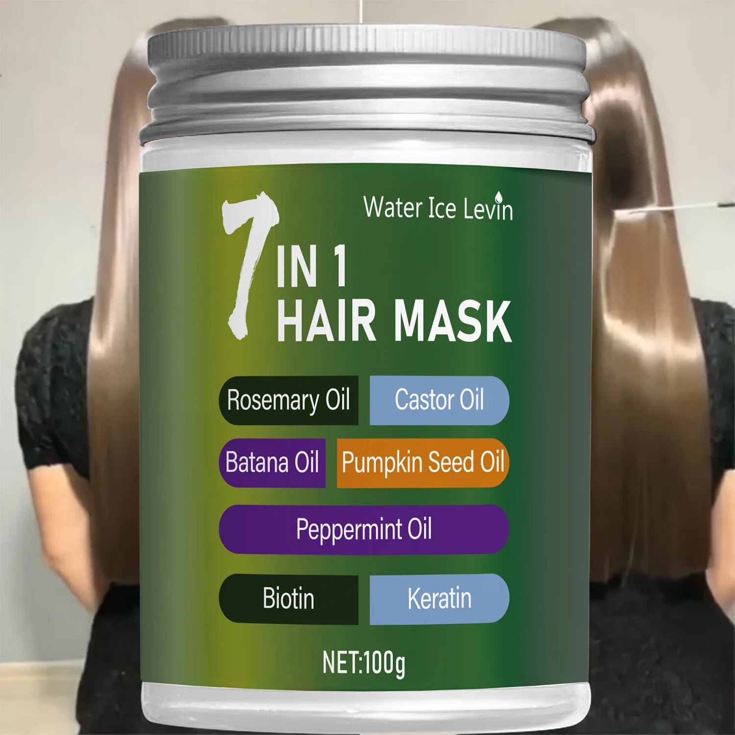 7-in-1 Hair Mask Biotin and Keratin Deep Conditioning Treatment - 6