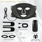 7-Color LED Light Therapy Face Mask for Skin Rejuvenation