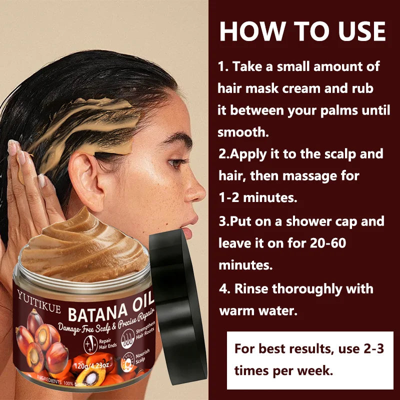 Batana Oil Hair Conditioner Cream for Scalp Repair and Root Strength - 8