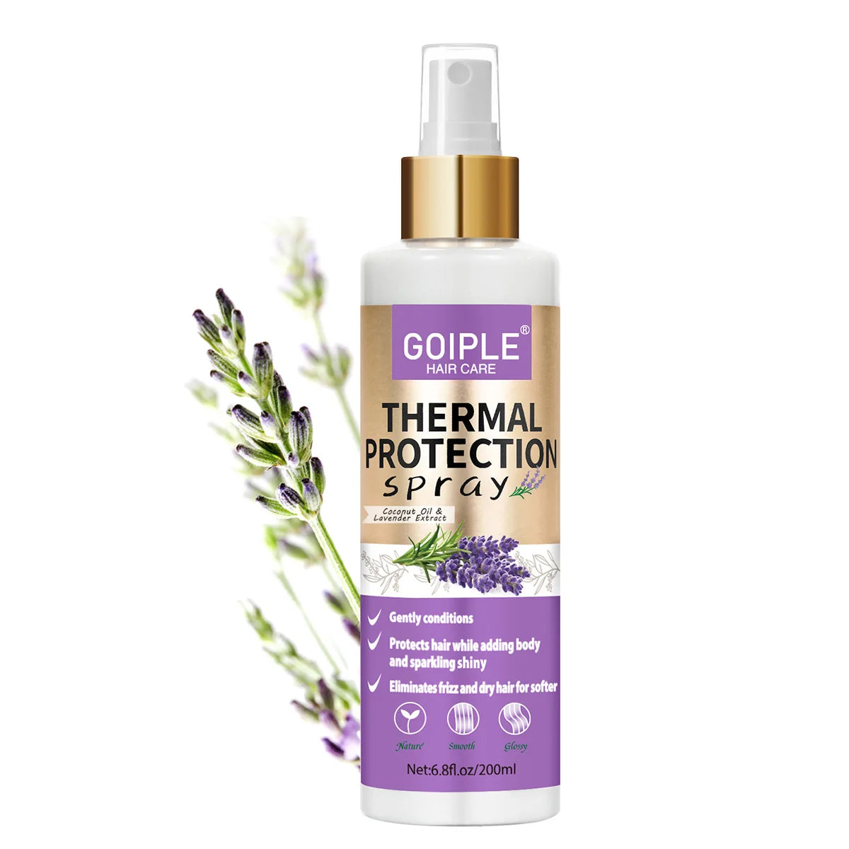Goiple Hair Care Kit Leave In Conditioner Heat Protection and Curl Cream - 12