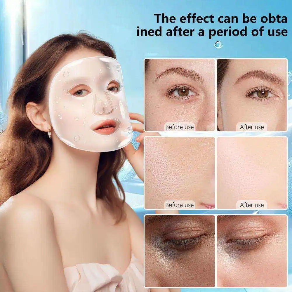 LED Red Light Therapy Face Mask with Cooling Gel Pack - 5