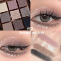 9 Color Eyeshadow Palette Vibrant Glitter and Matte Makeup Kit