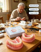 Adjustable Temporary Smile Veneers Set for Upper and Lower Teeth