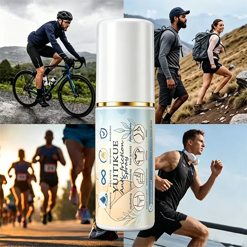 Anti-Friction Body Spray Hydrating Anti-Chafing Mist for Skin and Fabric