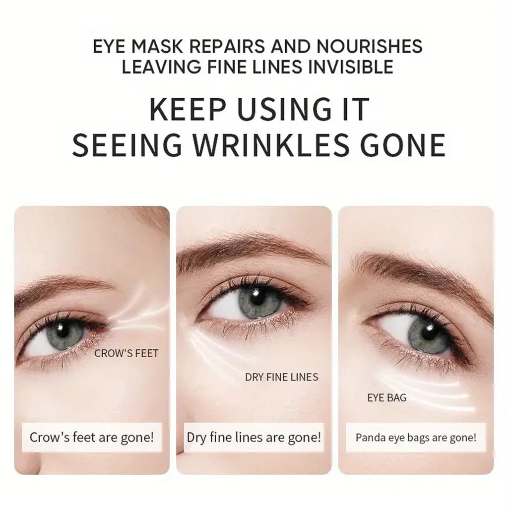 Aloe Vera Collagen Eye Masks Anti Aging Dark Circle Treatment 60 Pack
