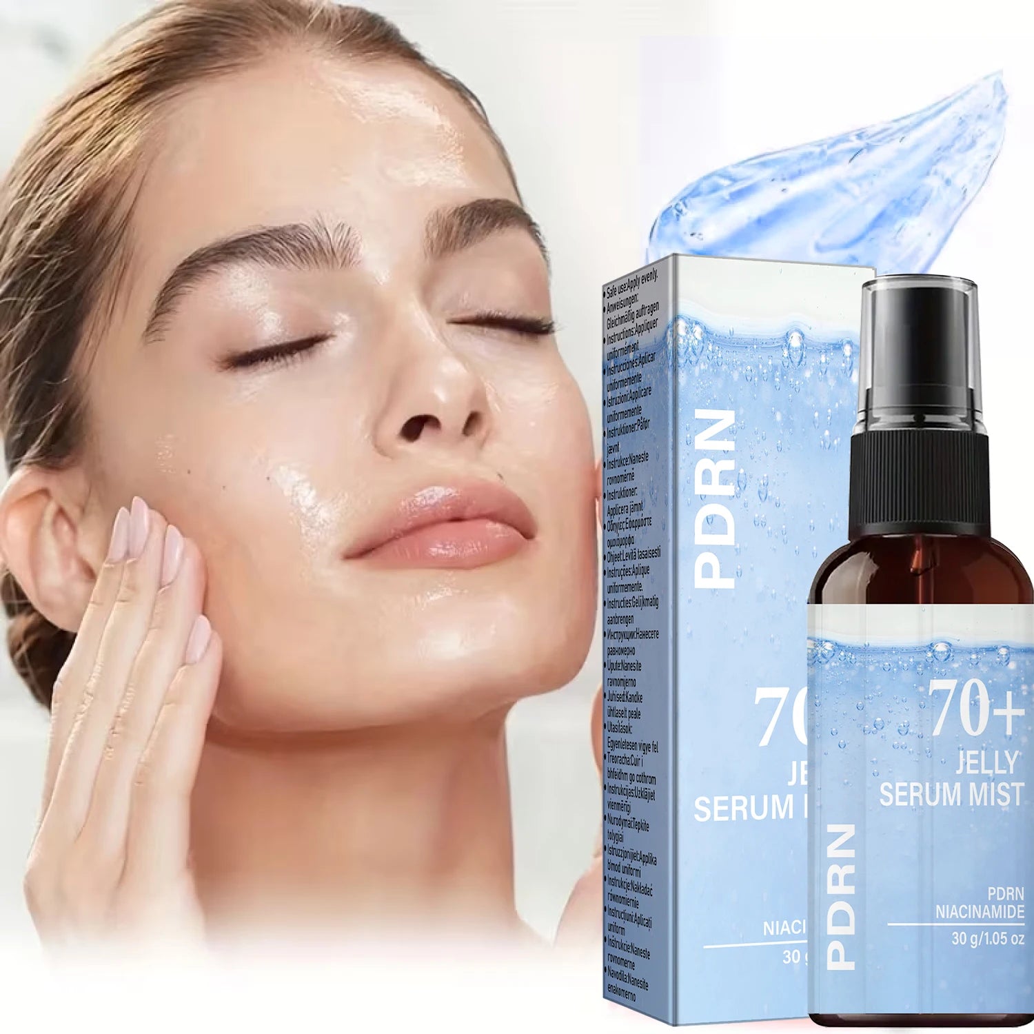 PDRN Jelly Serum Mist Collagen Niacinamide Hydrating Face Spray 30g - 6