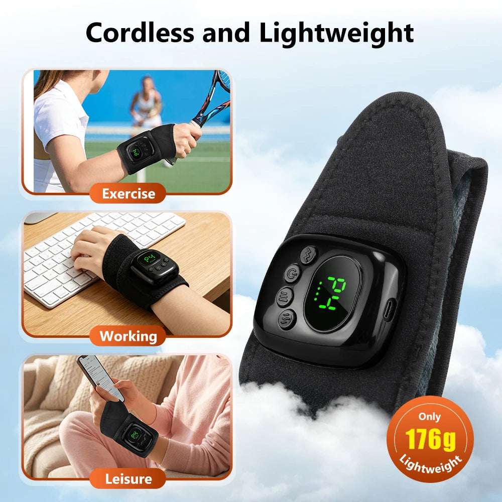 Heated Air Compression Wrist Massager for Pain Relief