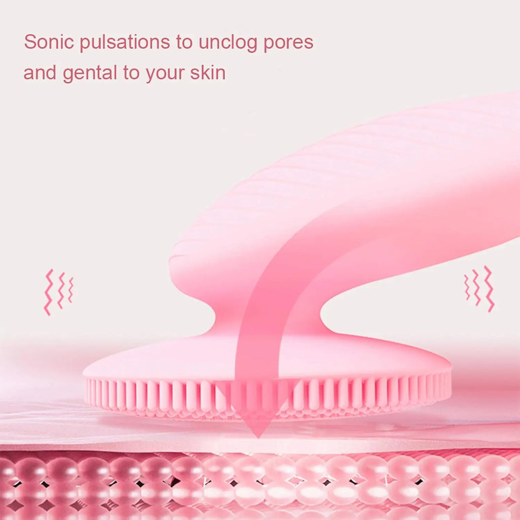 Electric Silicone Facial Cleansing Brush for Deep Pore Exfoliation