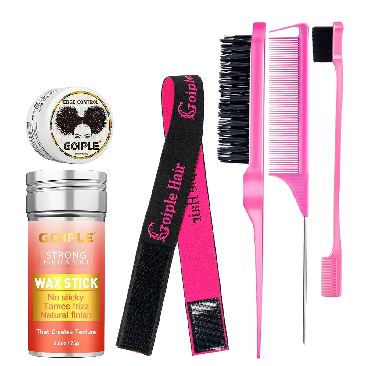 Goiple Hair Wax Stick and Edge Control Styling Kit with Accessories - 1