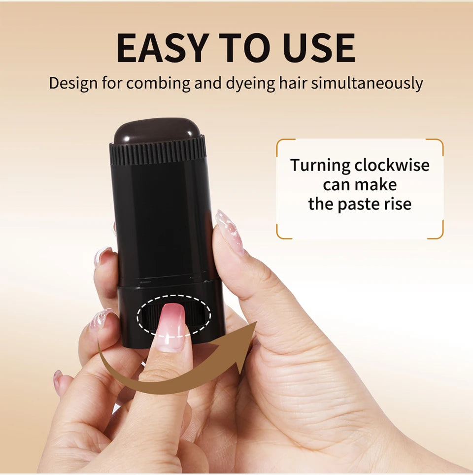 Temporary Hair Root Touch Up Stick for Gray Coverage