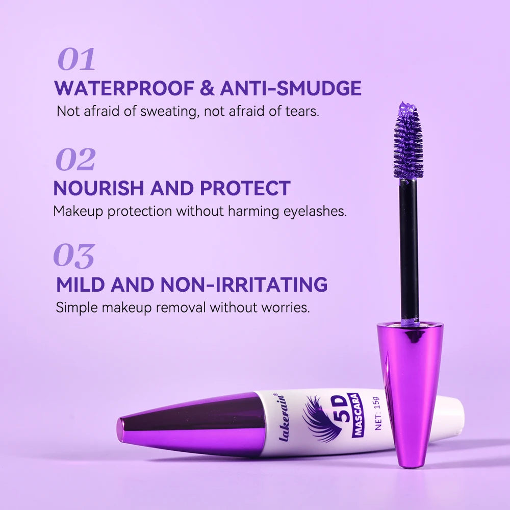 5D Waterproof Lengthening and Volumizing Mascara