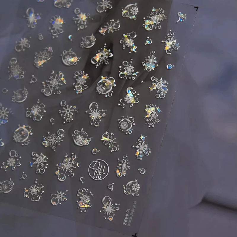 3D Christmas Cartoon Nail Art Stickers