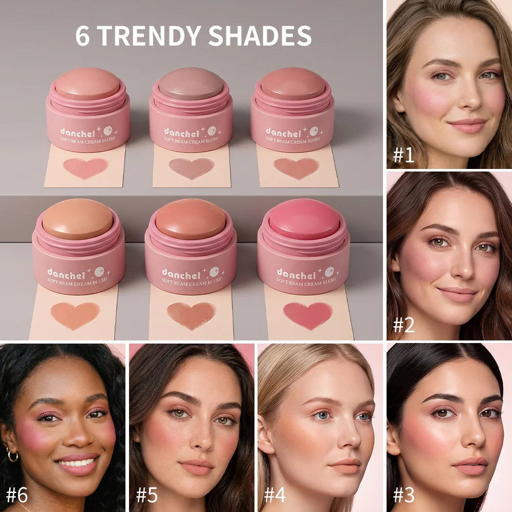 Multi-Use Cream Blush for Cheeks Lips and Eyes - 3