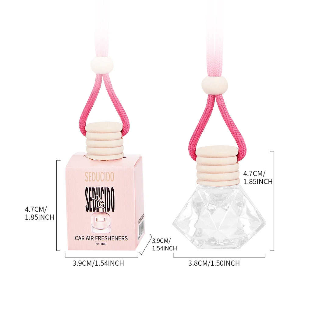 Car Air Freshener Hanging Perfume Diffuser Natural Flower Fragrance