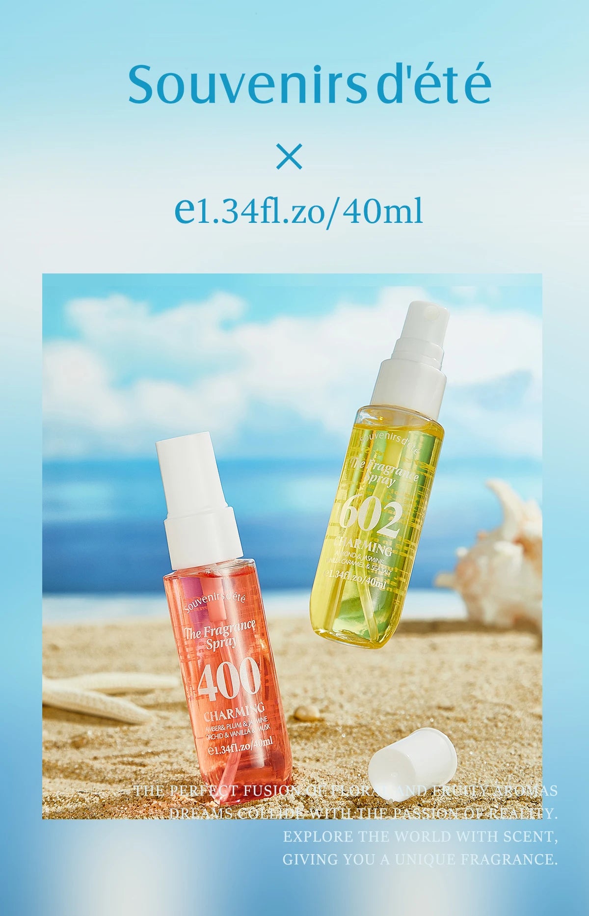 4 Piece Floral Fragrance Mist Set Long Lasting Scent Spray for Her - 10
