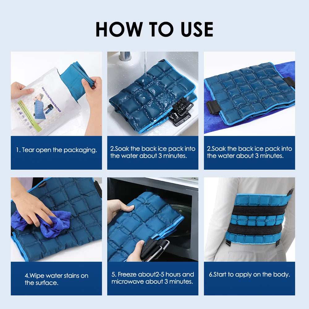 Reusable Hot and Cold Therapy Wrap for Muscle Relief - 14