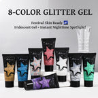 Molianji Glitter Gel Face and Body Shimmer Makeup for Parties