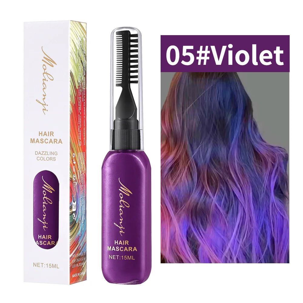 Disposable Colored Hair and Eyelash Dye Mascara 15ml