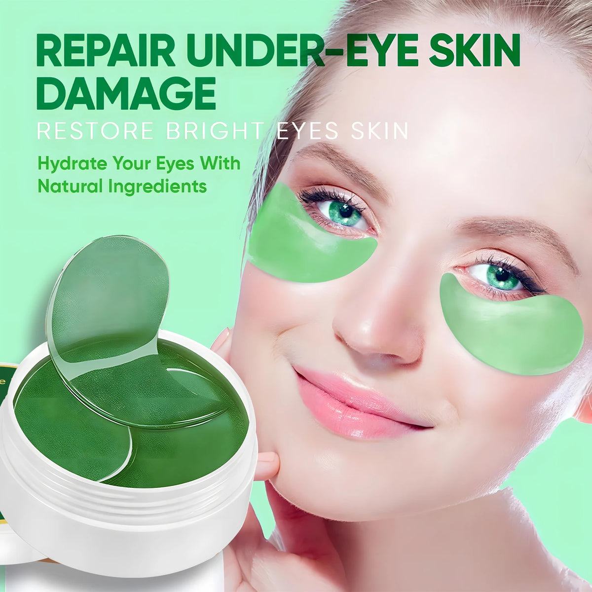 Seaweed Hyaluronic Acid Eye Mask Collagen Dark Circle Treatment Patches