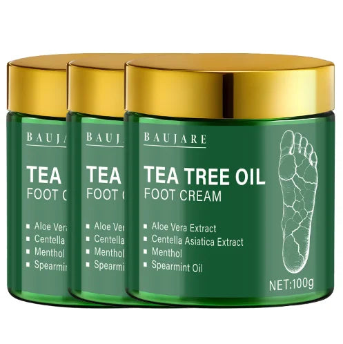 Tea Tree Oil Foot Cream Moisturizer for Dry Cracked Heels and Skin - 8