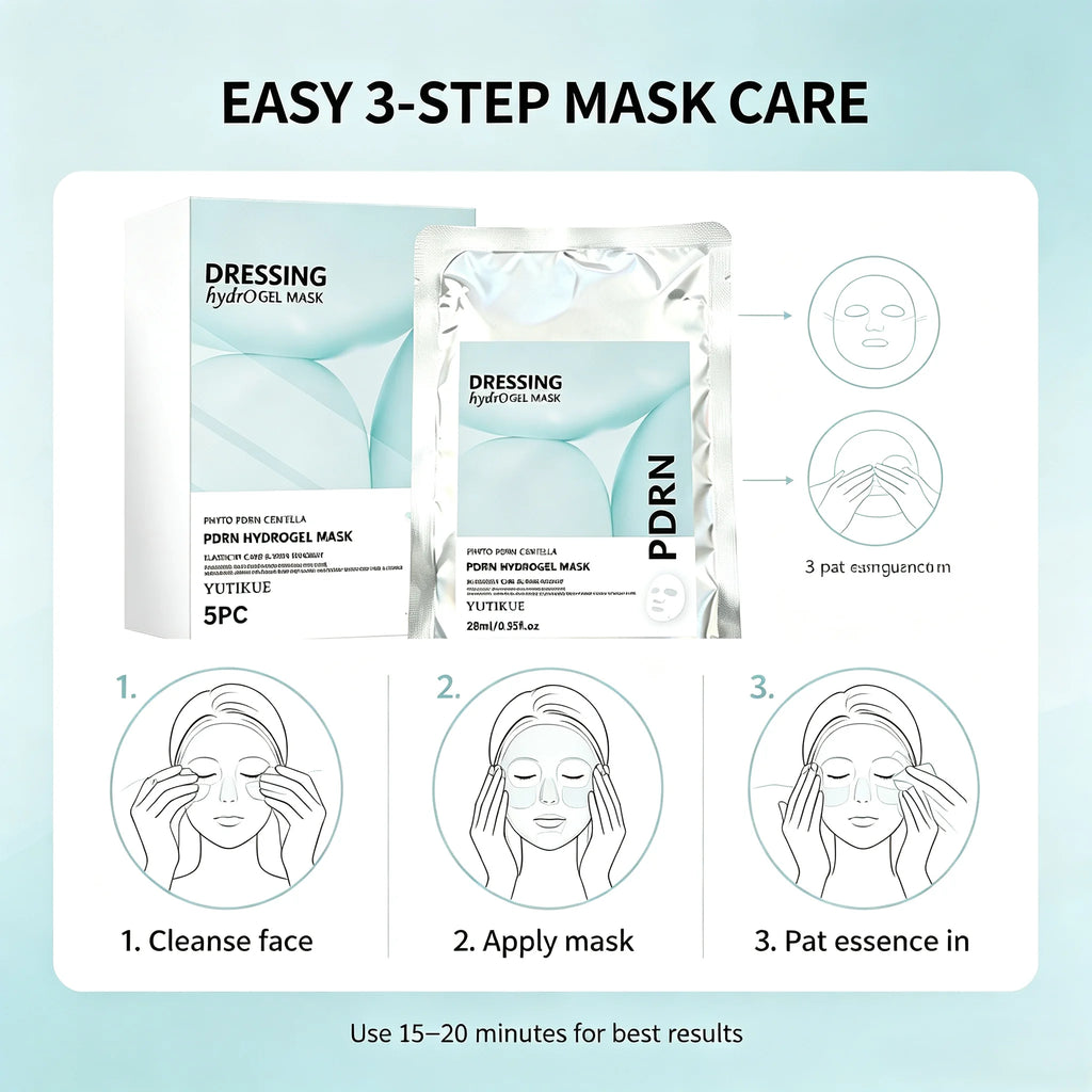 YUITIKUE PDRN Hydrogel Face Mask Centella Soothing Hydrating Treatment