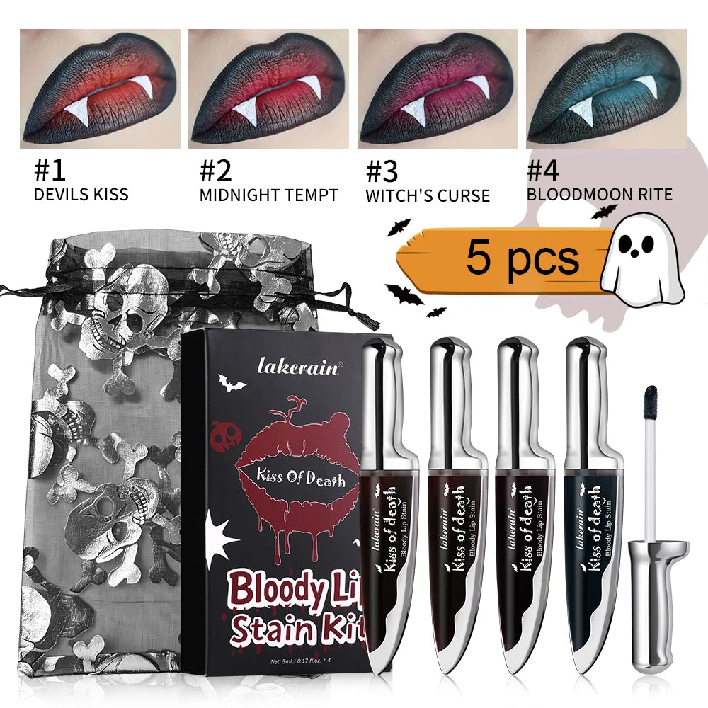 Bloody Matte Lip Stain for Halloween and Costume Makeup