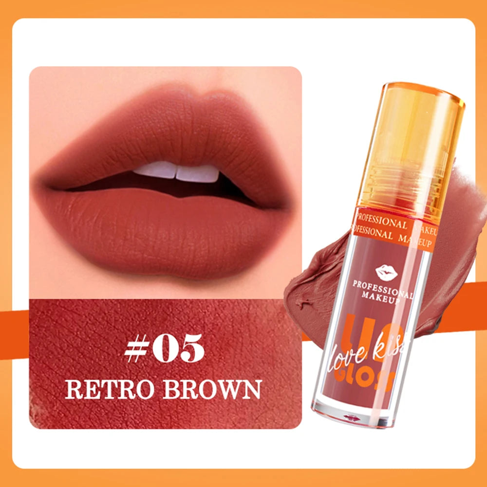 Matte Lip Gloss Waterproof Long Lasting Liquid Lipstick Berry Shades