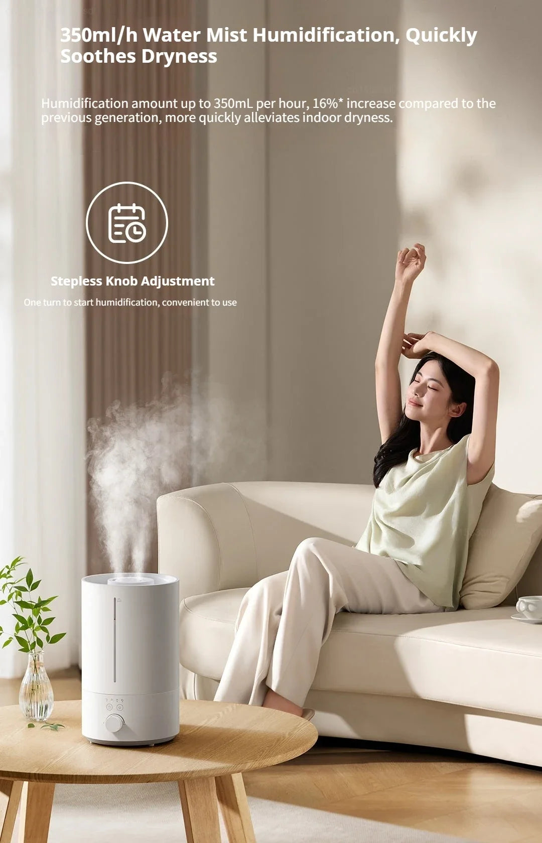 Mijia Humidifier 3 4.5L Mist Maker Air Purifier for Home - 12