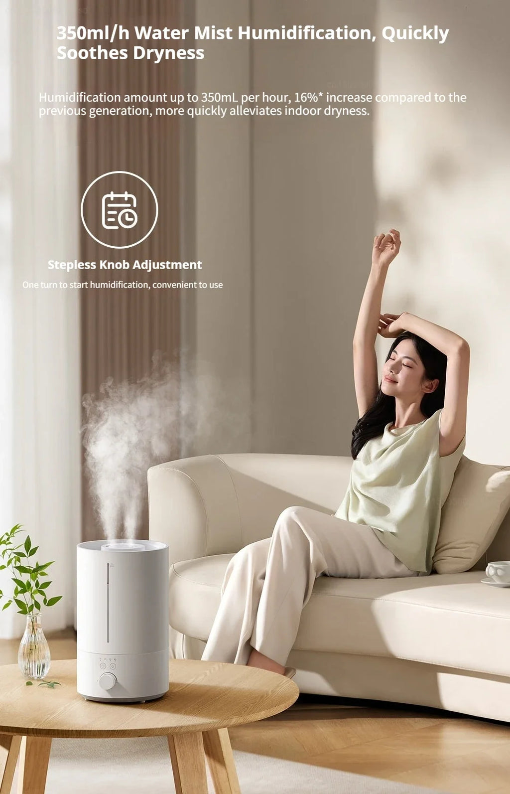 Mijia Humidifier 3 4.5L Mist Maker Air Purifier for Home