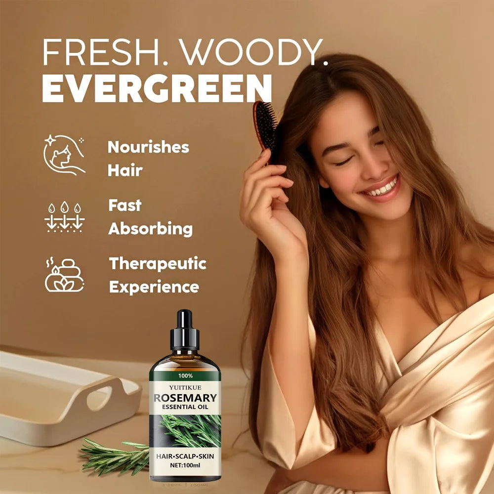 Rosemary Essential Oil 100ml for Hair Scalp and Skin Care