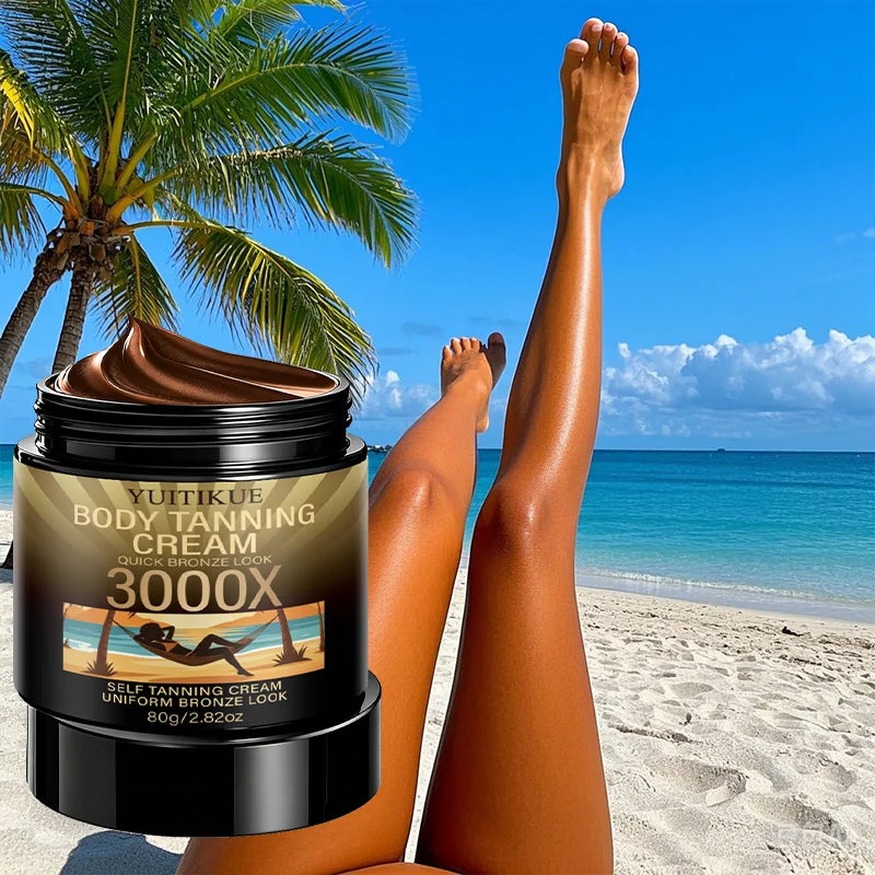 YUITIKUE 3000X Body Tanning Cream Self Tanner Bronzer 80g