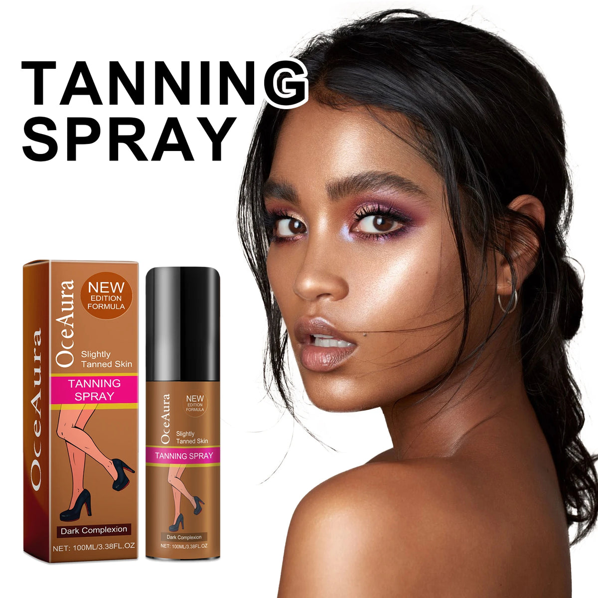 Sunless Self-Tanning Spray for Natural Glowing Skin