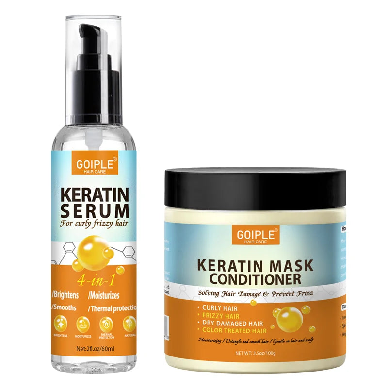 Goiple 4 in 1 Keratin Hair Serum Moisturizing Frizz Control Treatment