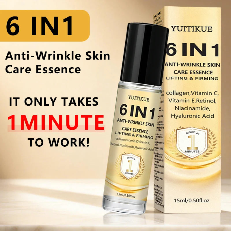 Yuitikue 6in1 Anti Wrinkle Serum Lifting Firming Face Care Essence 15ml - 5