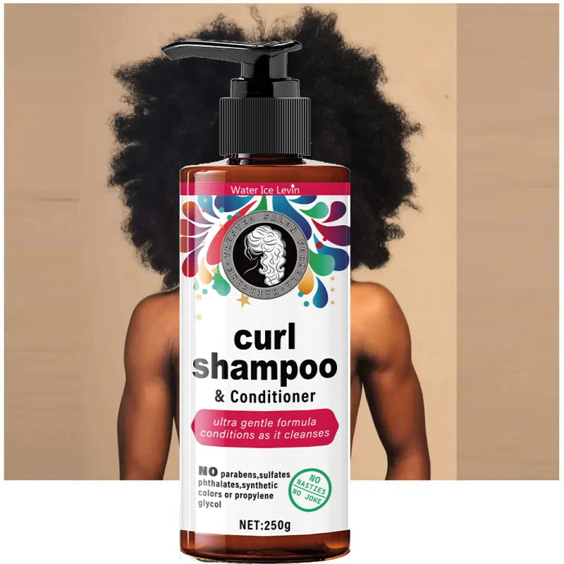 250g Curly Hair Shampoo and Conditioner Rose Scented