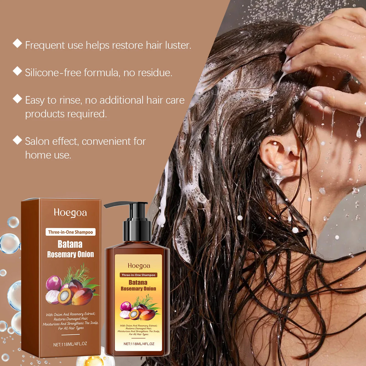 Batana and Rosemary Hair Growth Shampoo for Damaged Hair