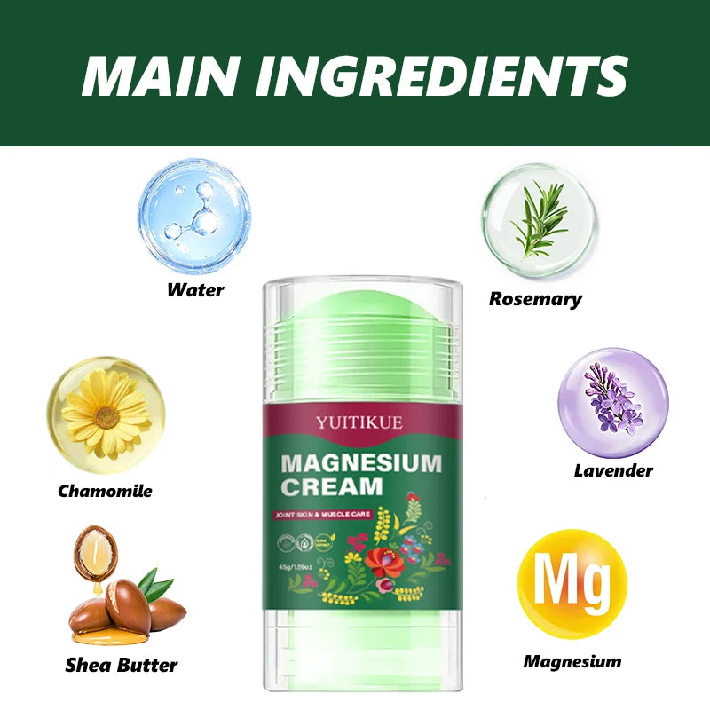 Yuitikue Magnesium Cream Stick Muscle and Joint Recovery Balm 45g - 12