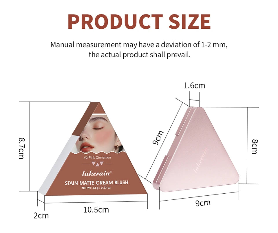 Long-Lasting Matte Satin Cream Blush for Natural Cheek Color