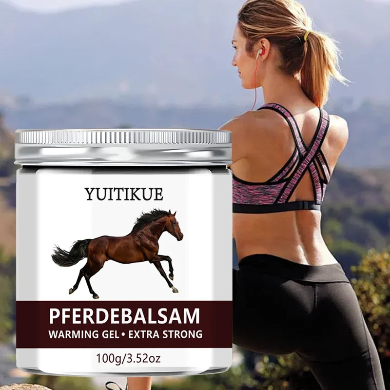 YUITIKUE Pferdebalsam Warming Gel Extra Strong Muscle Relief Balm 100g - 2