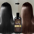 4 in 1 Brown Hair Dye Shampoo 100ml Color Treatment