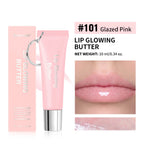 Hydrating Lip Gloss with Keychain for On-the-Go Shine